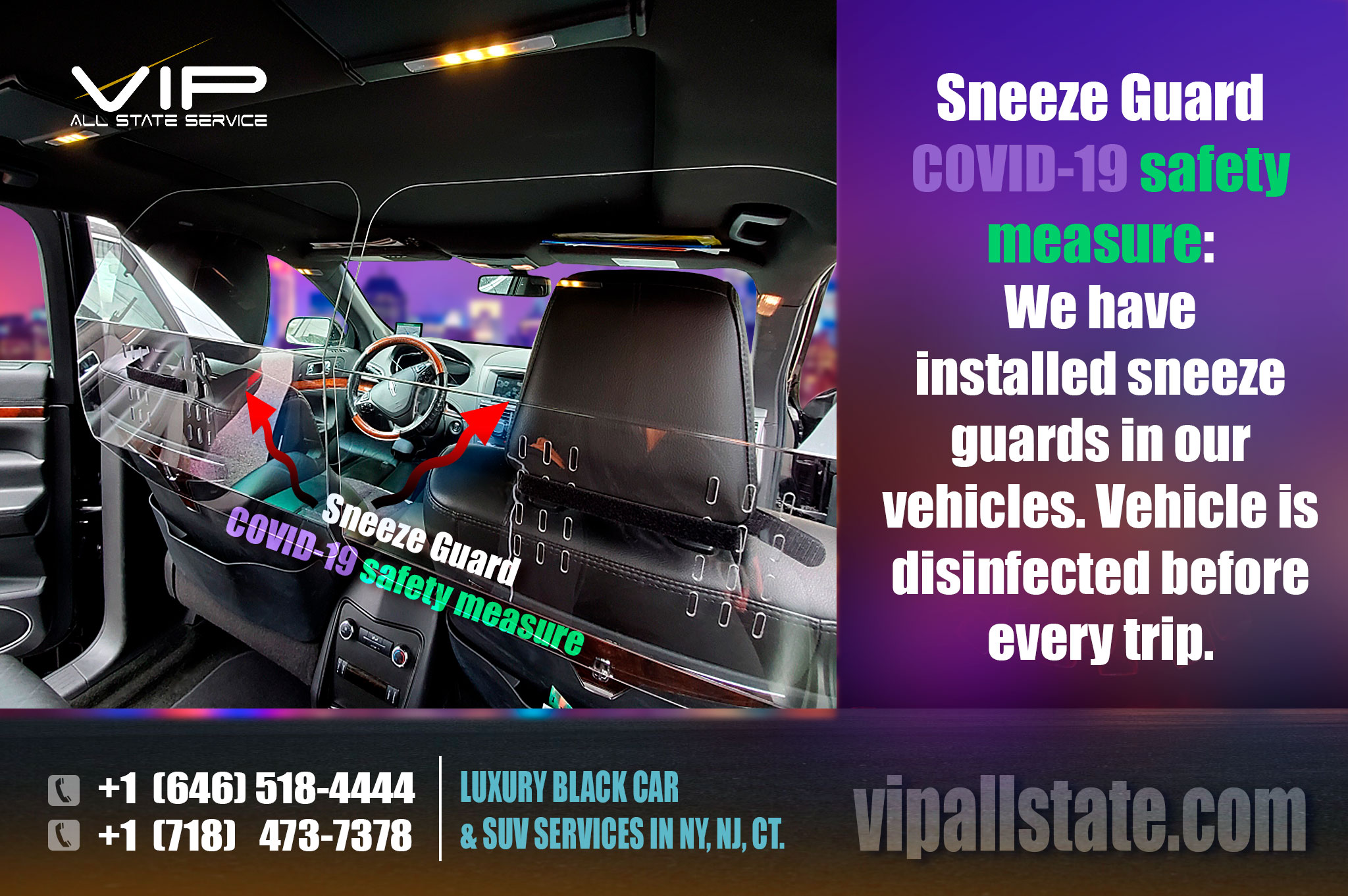 Luxury black car NY Fleet Luxury Airport Car Service